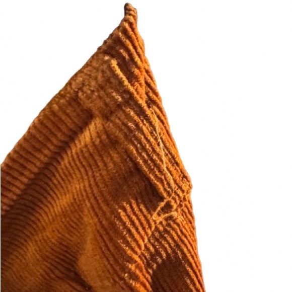 Anthropologie Rust Corduroy Wide Leg Pants Size 31 High Rise Soft Fall Trousers - Picture 10 of 11